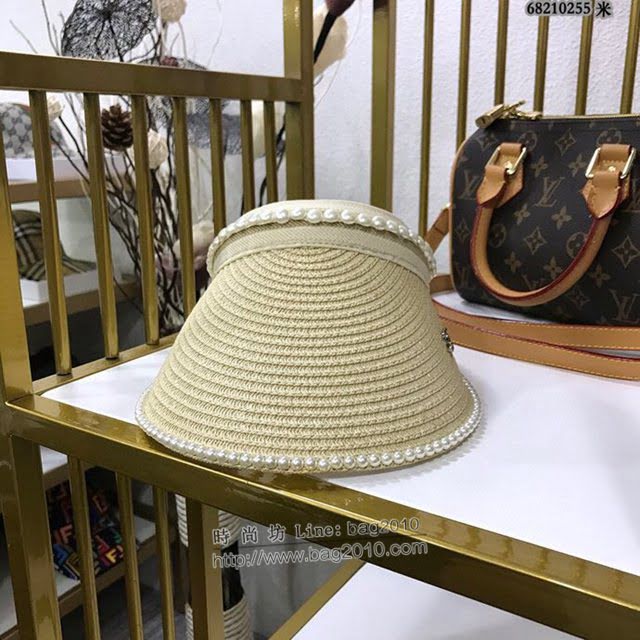Chanel女士帽子 香奈兒春夏系列空頂編織草帽 Chanel遮陽帽  mm1018